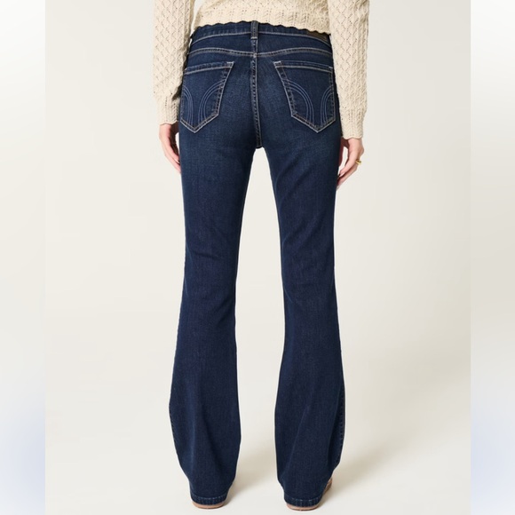 Hollister Mid-Rise Dark Wash Boot Jean size 10 SHORT - Picture 3 of 8